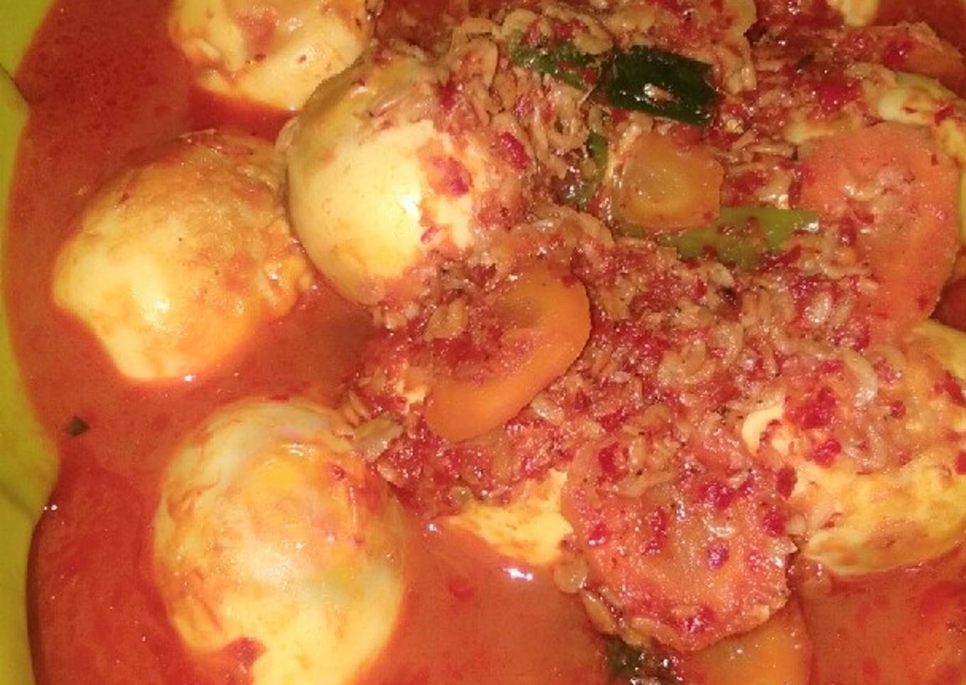 Balado telur ebi