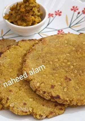 A picture of Urad Dal-Jowar Paratha.