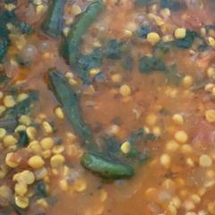 A picture of Channy ki daal gosht.