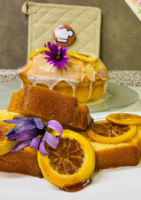 Una foto de Queque de limón