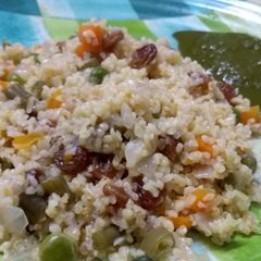 A picture of Lapsi Pulao.