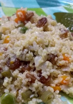 A picture of Lapsi Pulao.