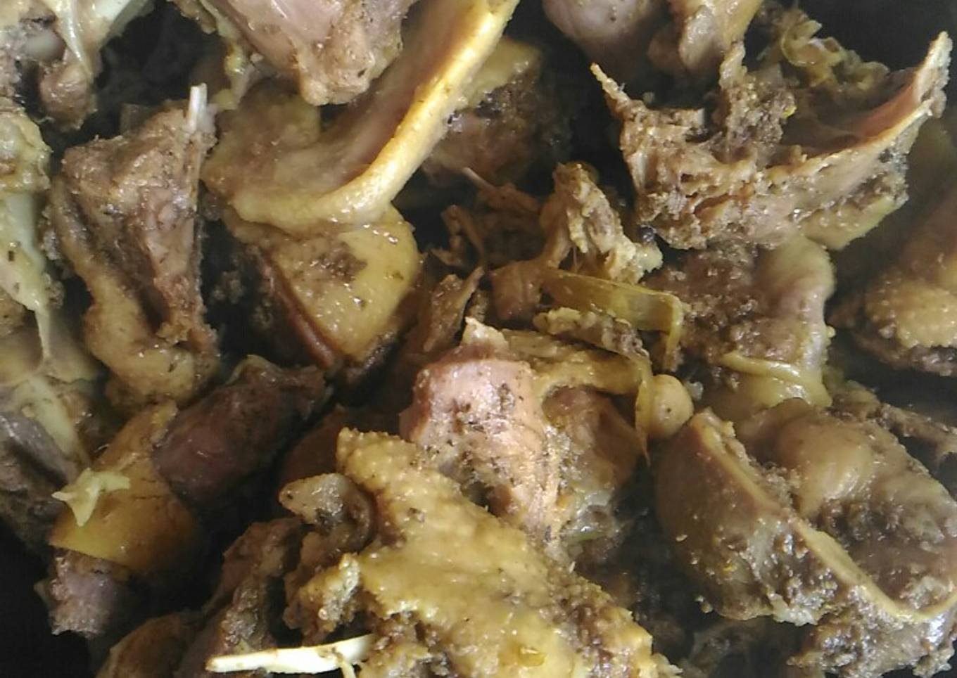 Bebek ungkep bumbu sederhana untuk di goreng
