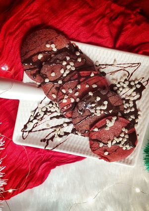 A picture of Red Velvet Pancakes (Wheat Flour and jaggery).