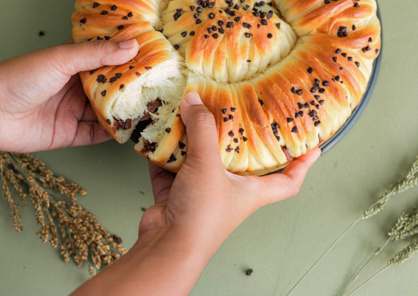 Wool Bread 6 Langkah Isi Cokelat Hazelnut SCHOKO