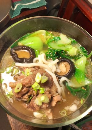 A picture of Oxtail Udon.