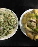 Gà luộc và Gỏi Gà(Nộm Gà xé phay)