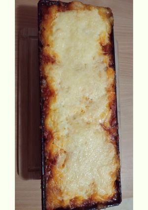 Tepsiben sült paradicsomos darált hús krumplipürével 🍅🥔 recept fotója