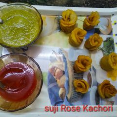 A picture of Suji Rose kachori.
