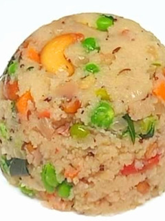 A picture of Dalia vegetables upma.