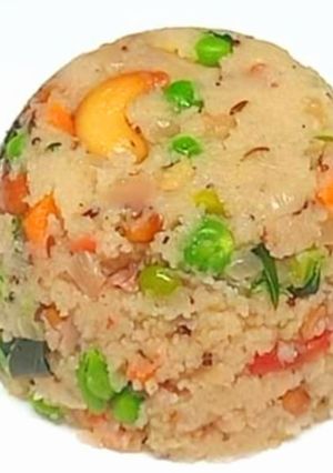 A picture of Dalia vegetables upma.