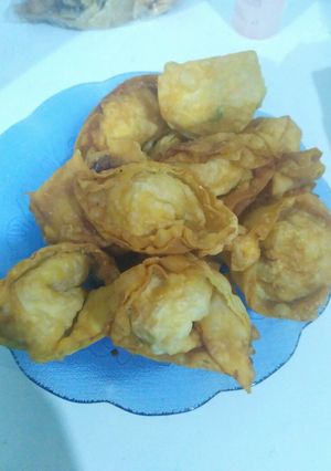 Foto resep Pangsit goreng ayam udang