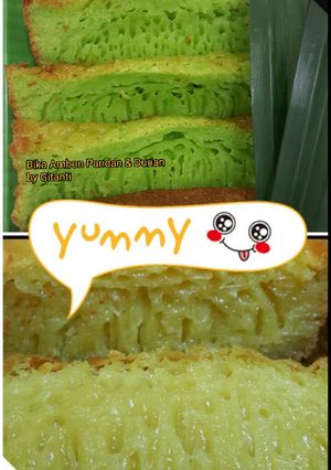 Foto resep Bika Ambon Pandan dan Durian (DUO RESEP)