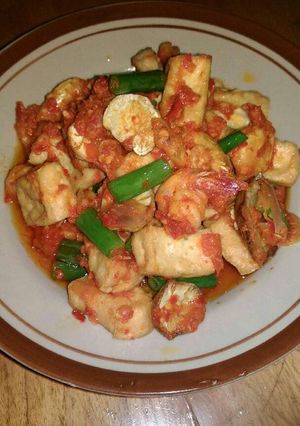 Foto resep Udang jengkol tahu balado