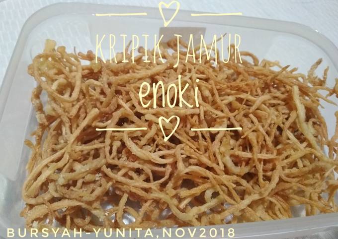 Resep Kripik Jamur Enoki, Bisa Manjain Lidah