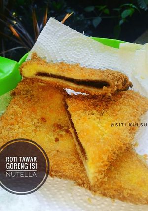 Foto resep Roti tawar goreng isi nutella