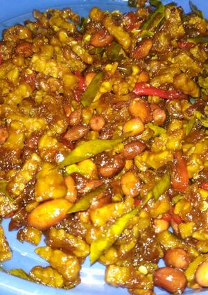 Foto resep Kering tempe pedas manis