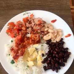 Una foto de Arroz con habichuelas