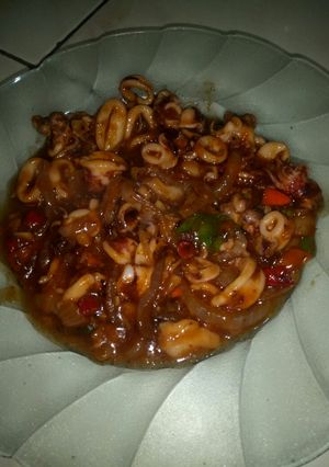 Foto resep Cumi pedas asam manis