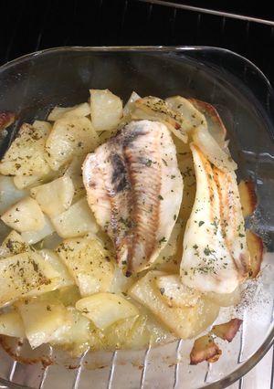 Una foto de Merluza al horno