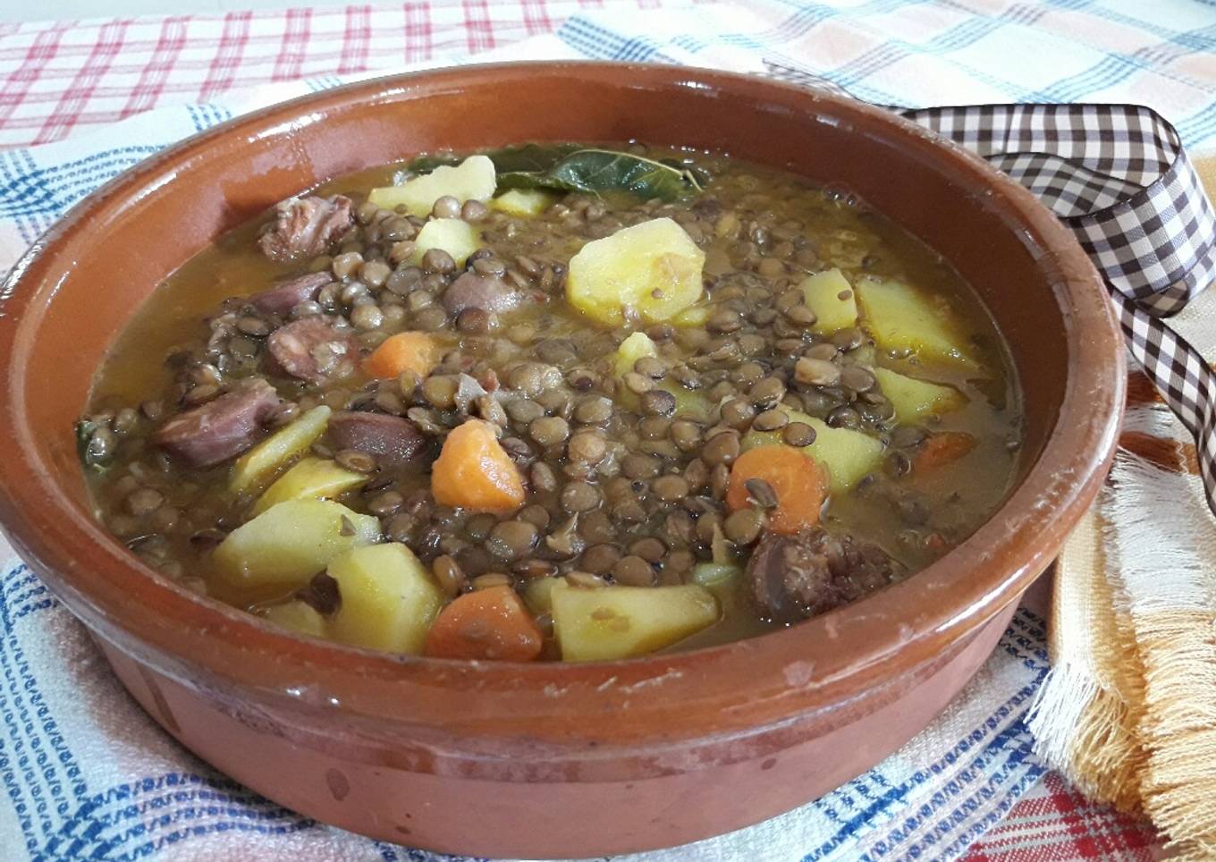 Lentejas estofadas con chorizo