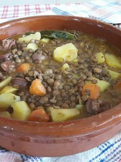 Una foto de Lentejas estofadas con chorizo
