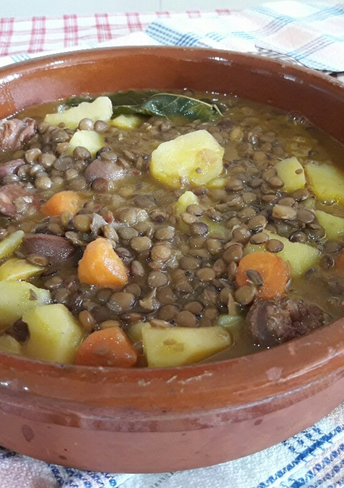 Una foto de Lentejas estofadas con chorizo