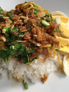 Foto resep Nasi mie ayam sayur