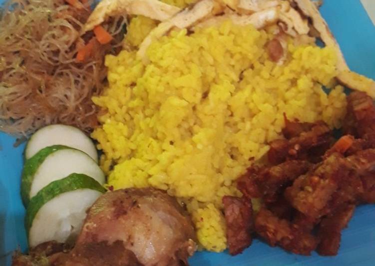 Cara Membuat Nasi kuning rice cooker Anti Gagal