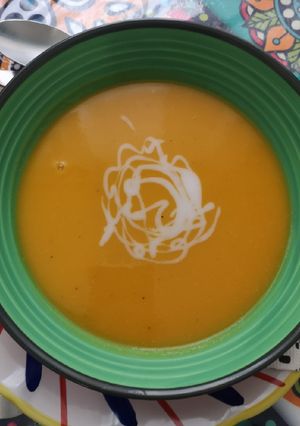 Une photo de Velouté potiron et patate douce