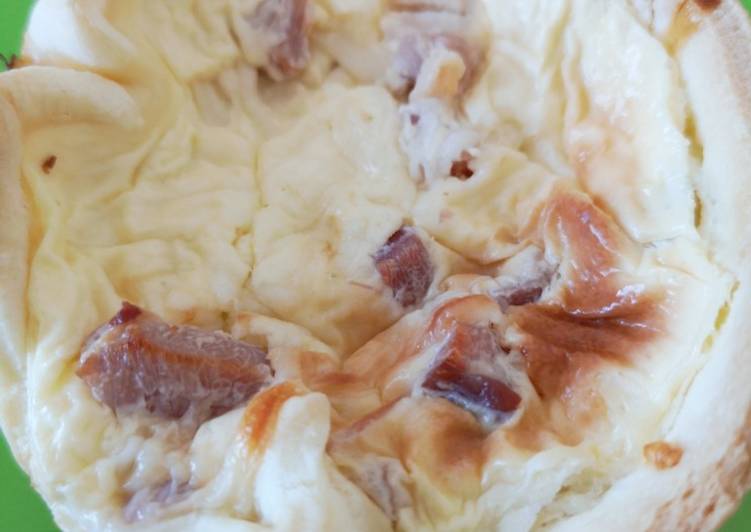 Recette de Rapide Quiche lardon fromage 🧀