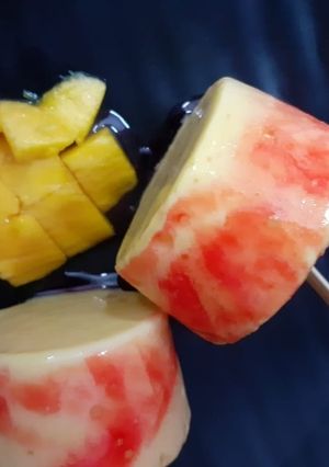 A picture of Frozen Mango Kulfi.