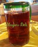 Agua de jamaica con chía