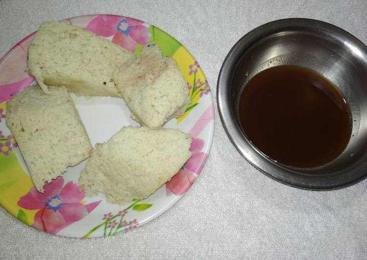 Steps to Make Super Quick Homemade White dhokla