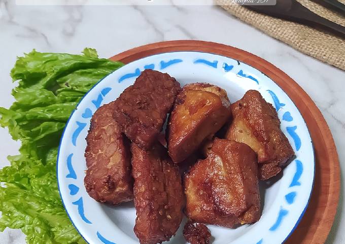 Tahu tempe bacem