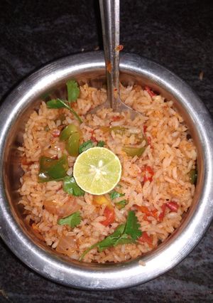 A picture of Tawa fry pulao.