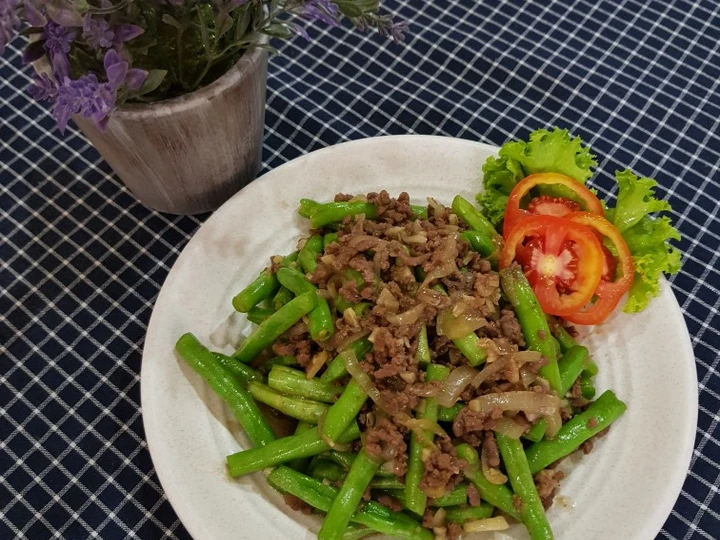 Langkah Mudah untuk Membikin Resep  Cah Buncis Sapi Cincang yang Enak Banget, Sempurna