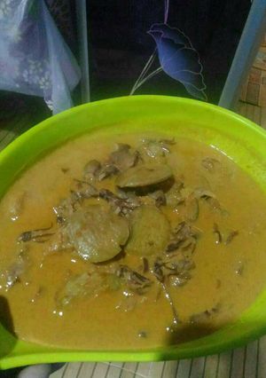 Foto resep Gulai cumi + jengkol