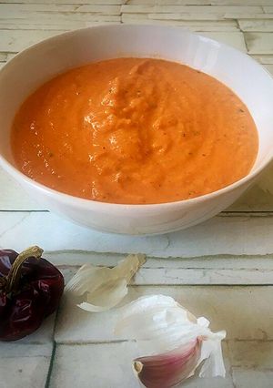 Una foto de Salsa para calçots (o salvitxada)