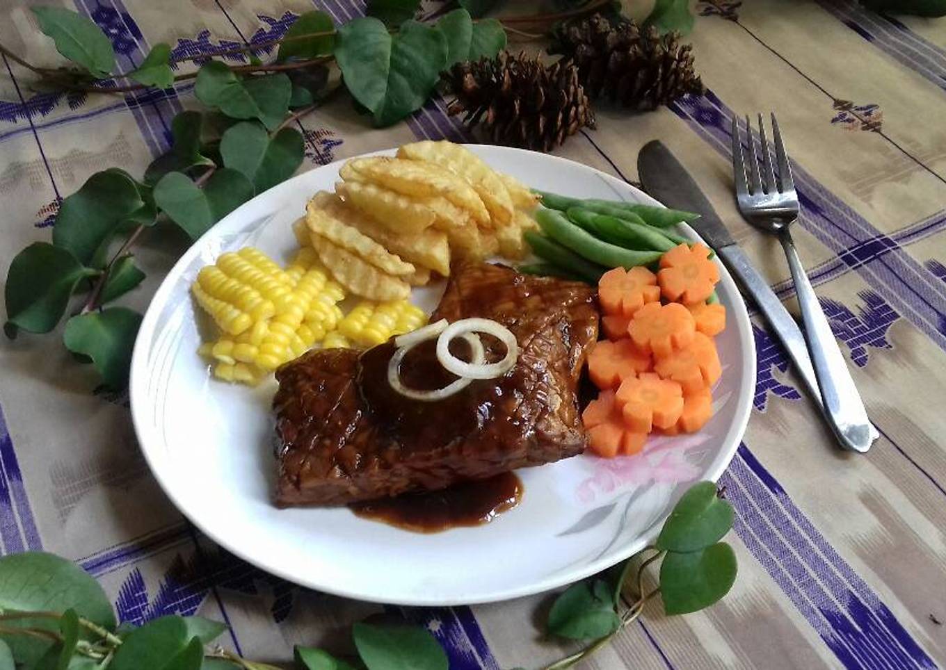 17.Steak daging sapi versi tempe #Bikinramadan berkesan