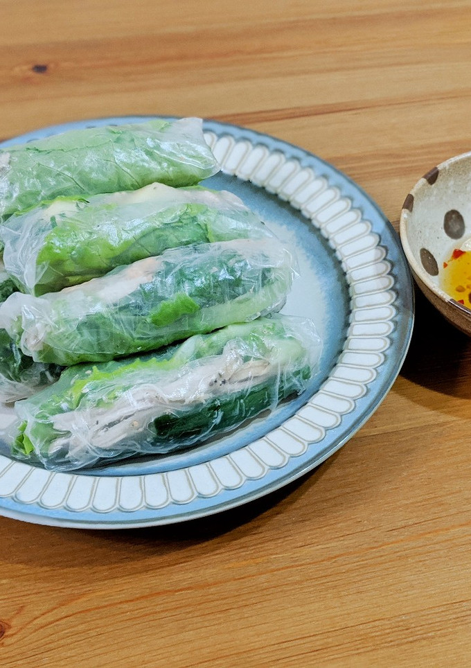 越式生春捲 低卡路里生菜版 的食譜成品照片