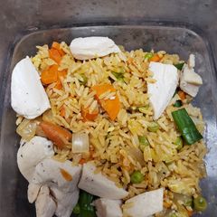 Chinese fried rice A picture of Chinese fried rice.