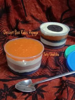 Foto resep Dessert Box Kukis Pepaya