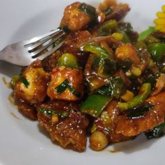 A picture of Chilli paneer.