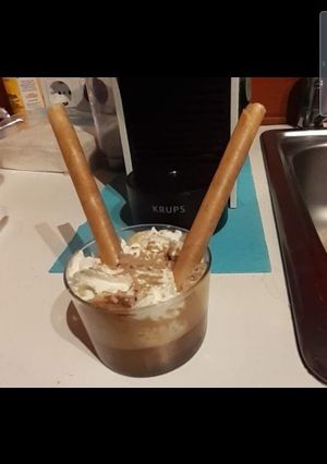 Una foto de Café capuchino muy rápido