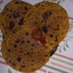 A picture of Leftover dal paratha.