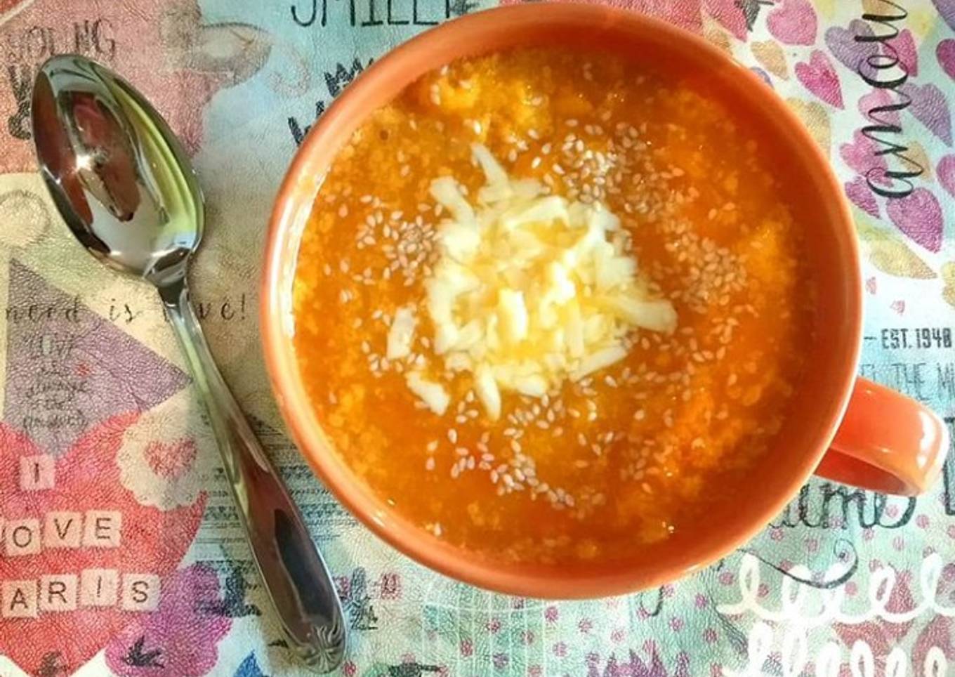 Sopa de Calabaza y Zanahoria