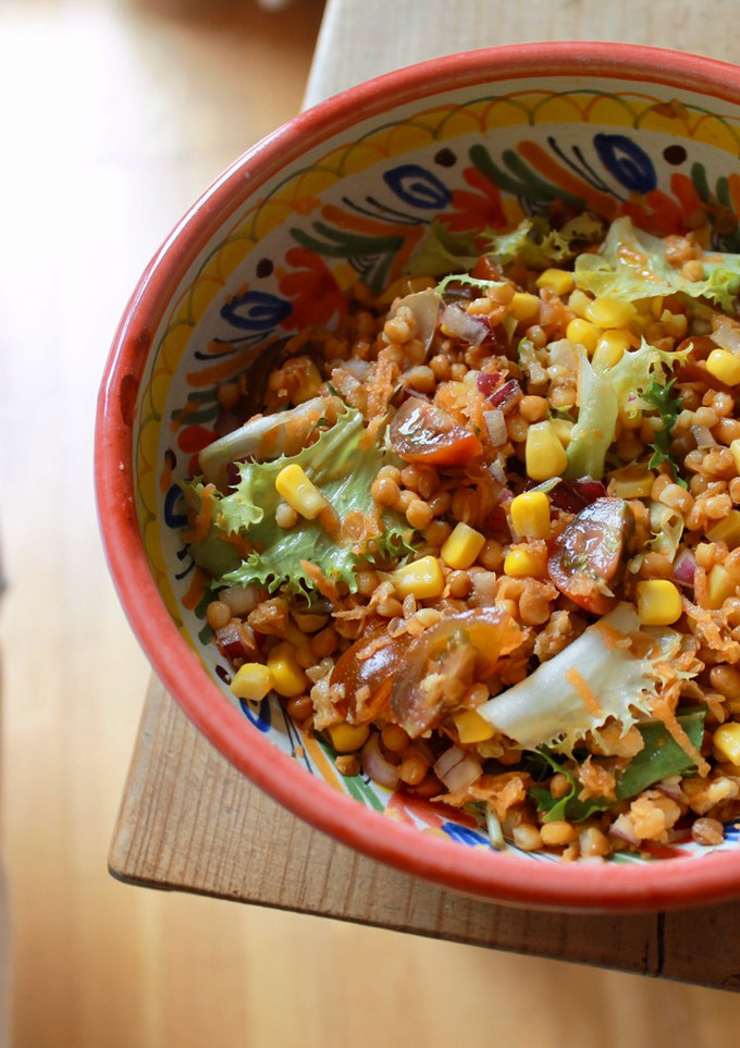 Una foto de Ensalada de lentejas