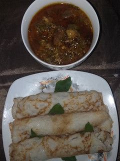 A picture of Sinasir and and pumpkin soup.