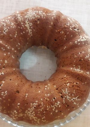 عکسی از دستور کیک شیره خرما و مغزها